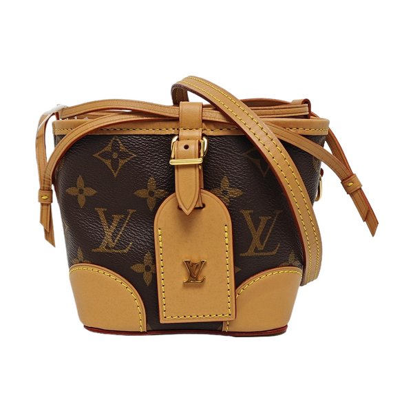 NOÉ Mini Monogram Coated Canvas Brown