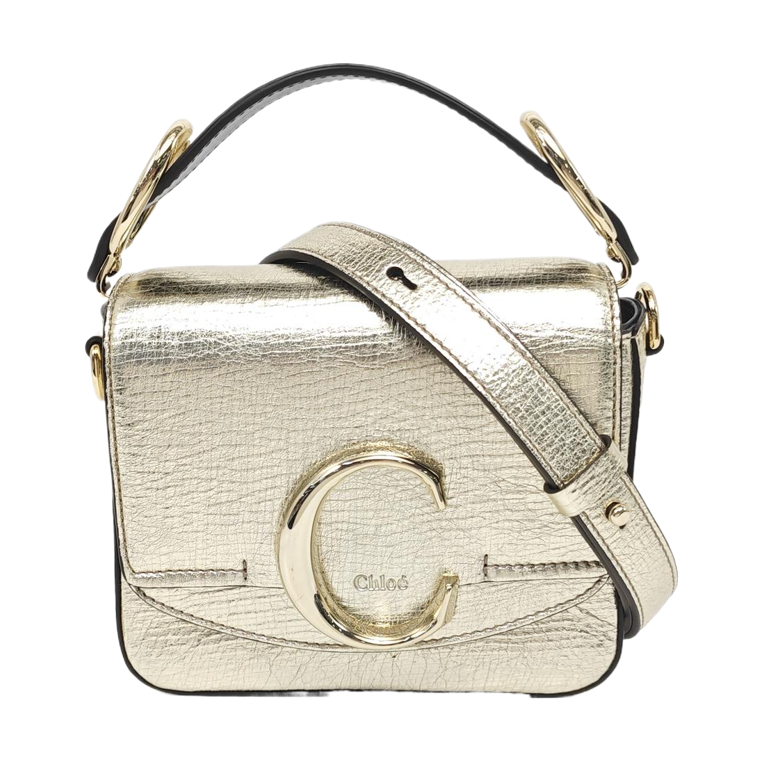 Chloé C Calfskin Gold