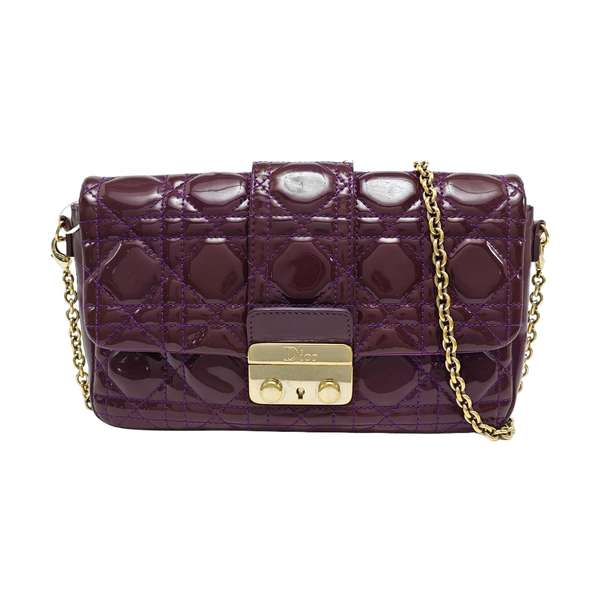 New Lock Cannage Calfskin Purple