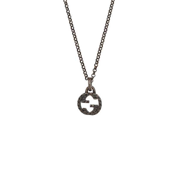 Interlocking G 925 Sterling Silver Necklace