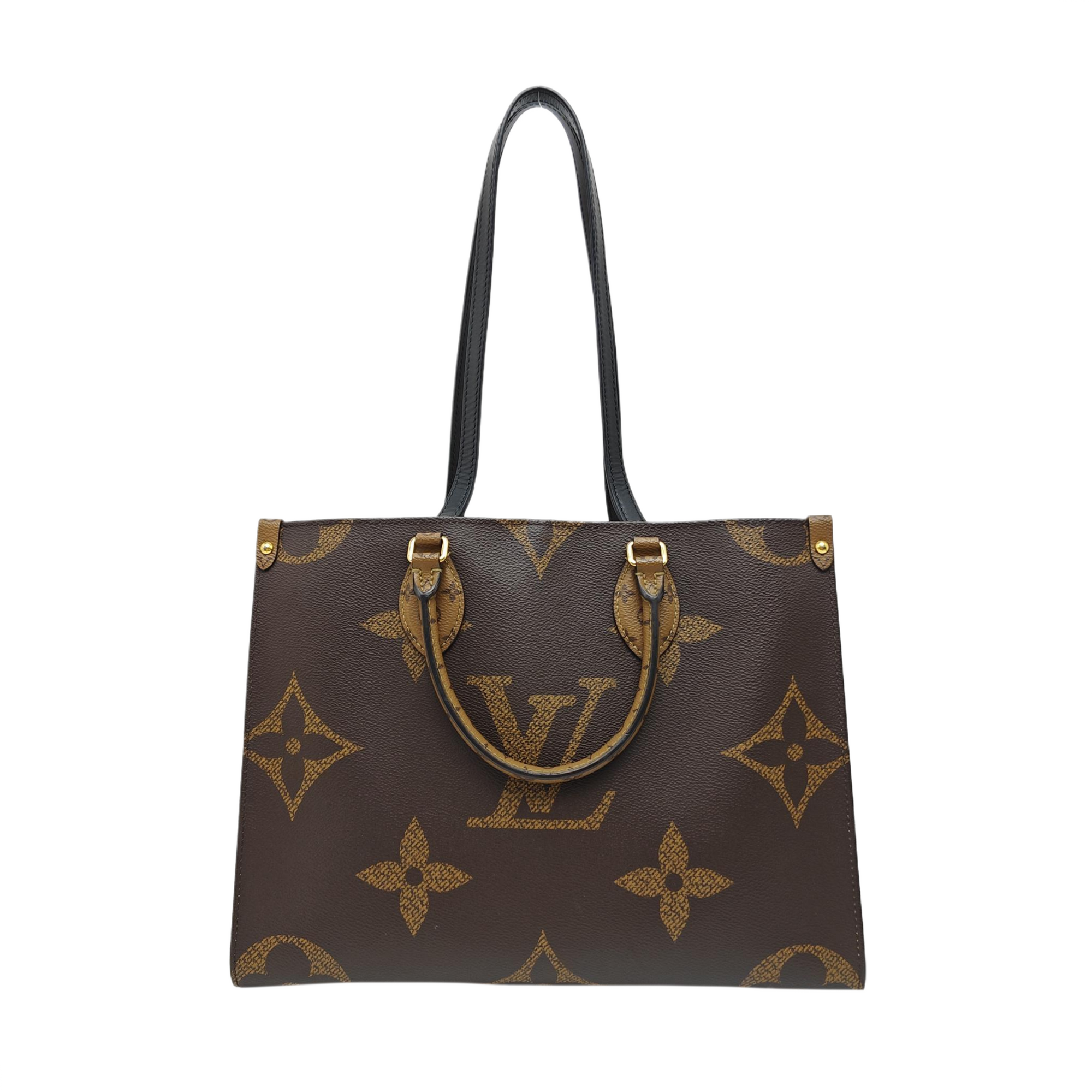 ONTHEGO MM Monogram Coated Canvas Brown