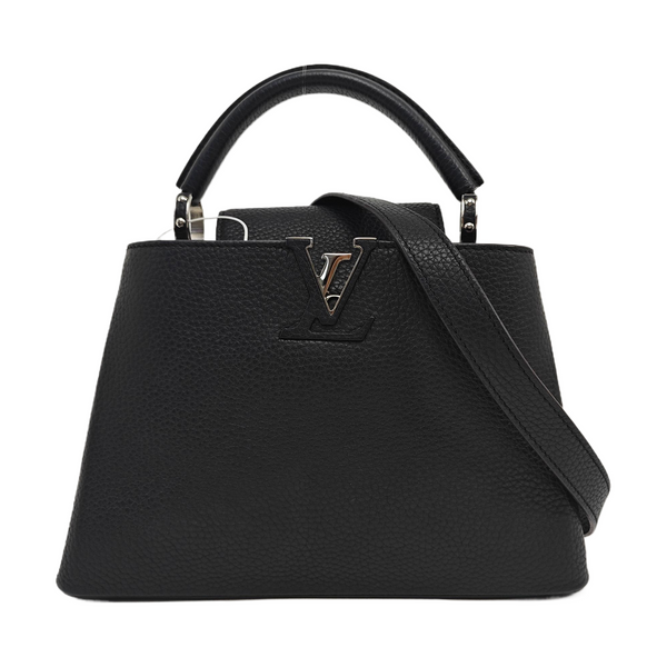 Authenticated pre-owned  CAPUCINES BB Calfskin Black - Shoulder Bag at Looply
