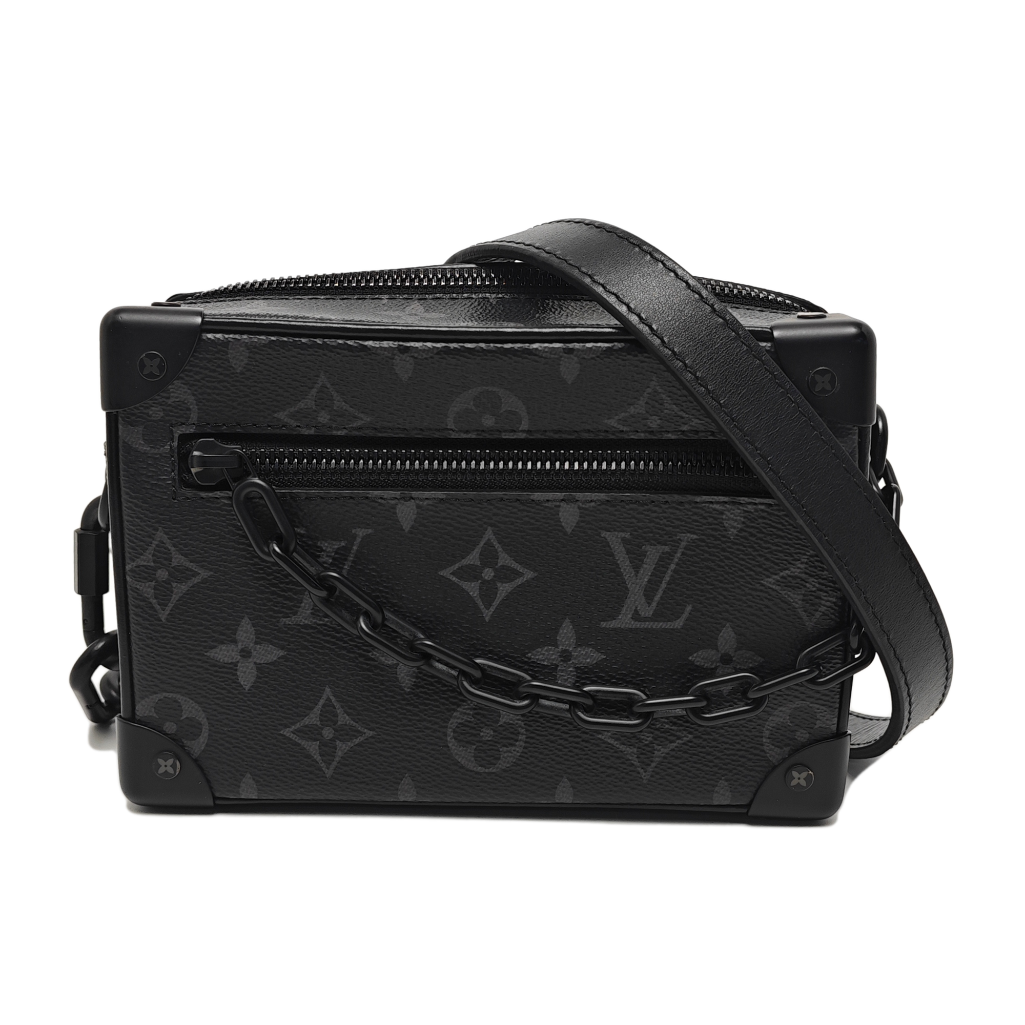 SOFT TRUNK Mini Monogram Coated Canvas Black