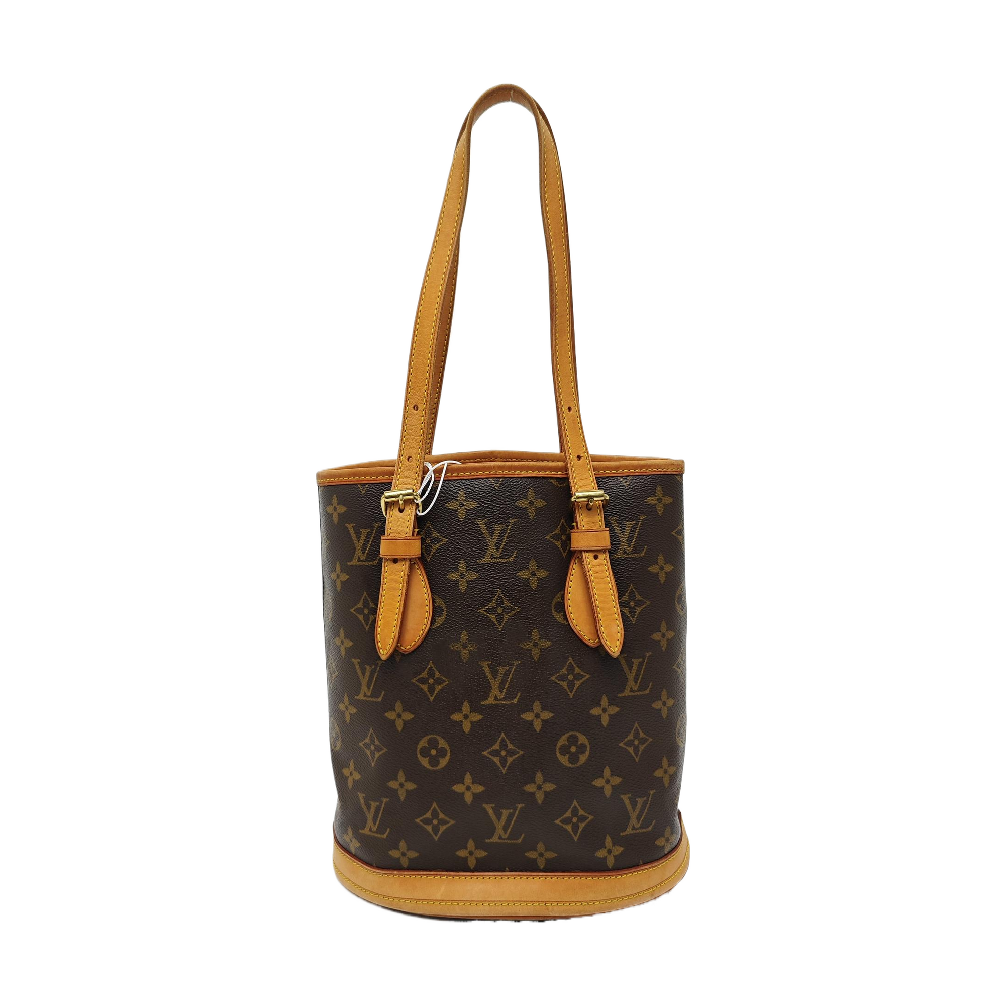 BUCKET PM Monogram Coated Canvas Brown