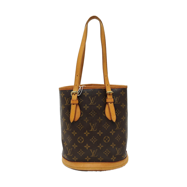 BUCKET PM Monogram Coated Canvas Brown
