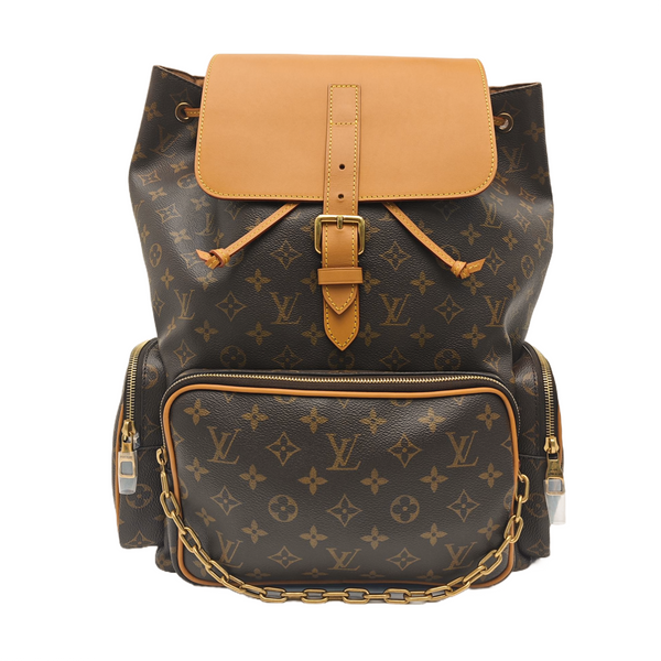 TRIO Monogram Coated Canvas Brown