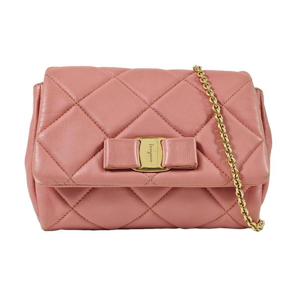 Vara Quilted Calfskin Pink