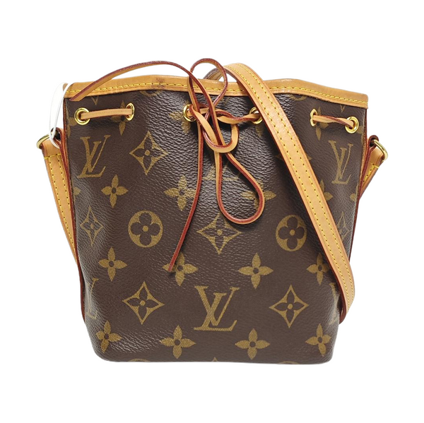 NÉONOÉ Nano Monogram Coated Canvas Brown