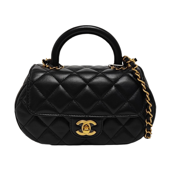 Quilted Lambskin Medium Black
