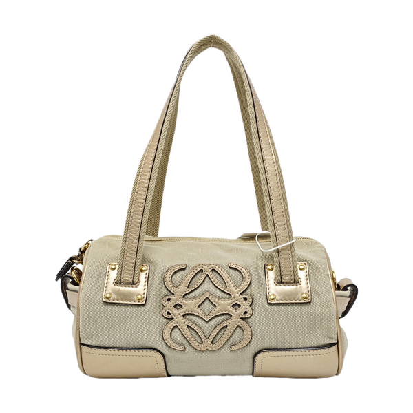 Canvas Top Handle Bag Beige