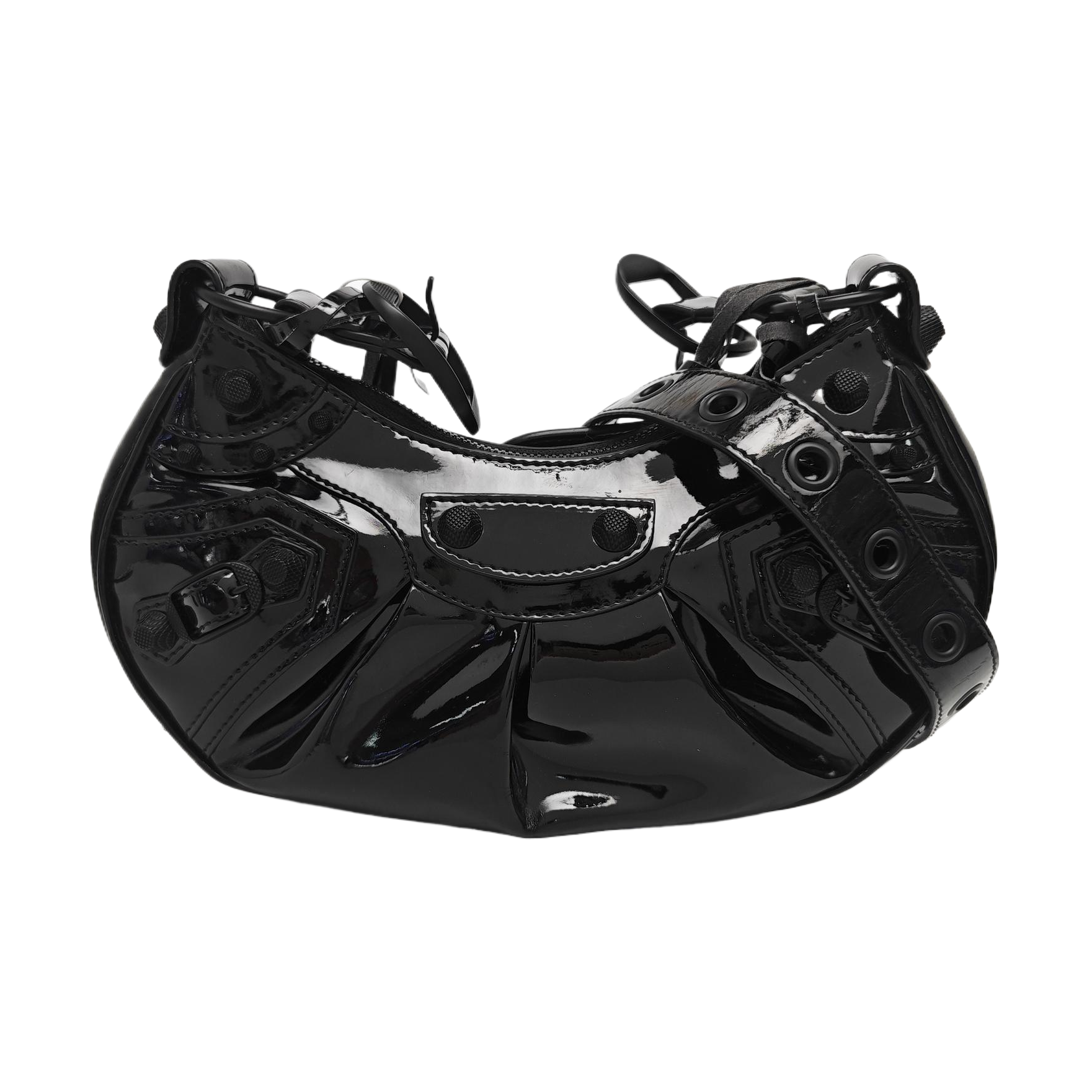 Le Cagole Small Patent Leather Black
