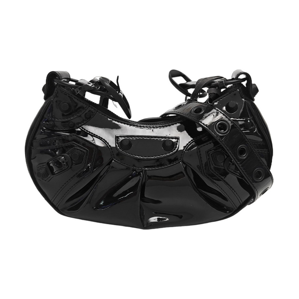 Le Cagole Small Patent Leather Black