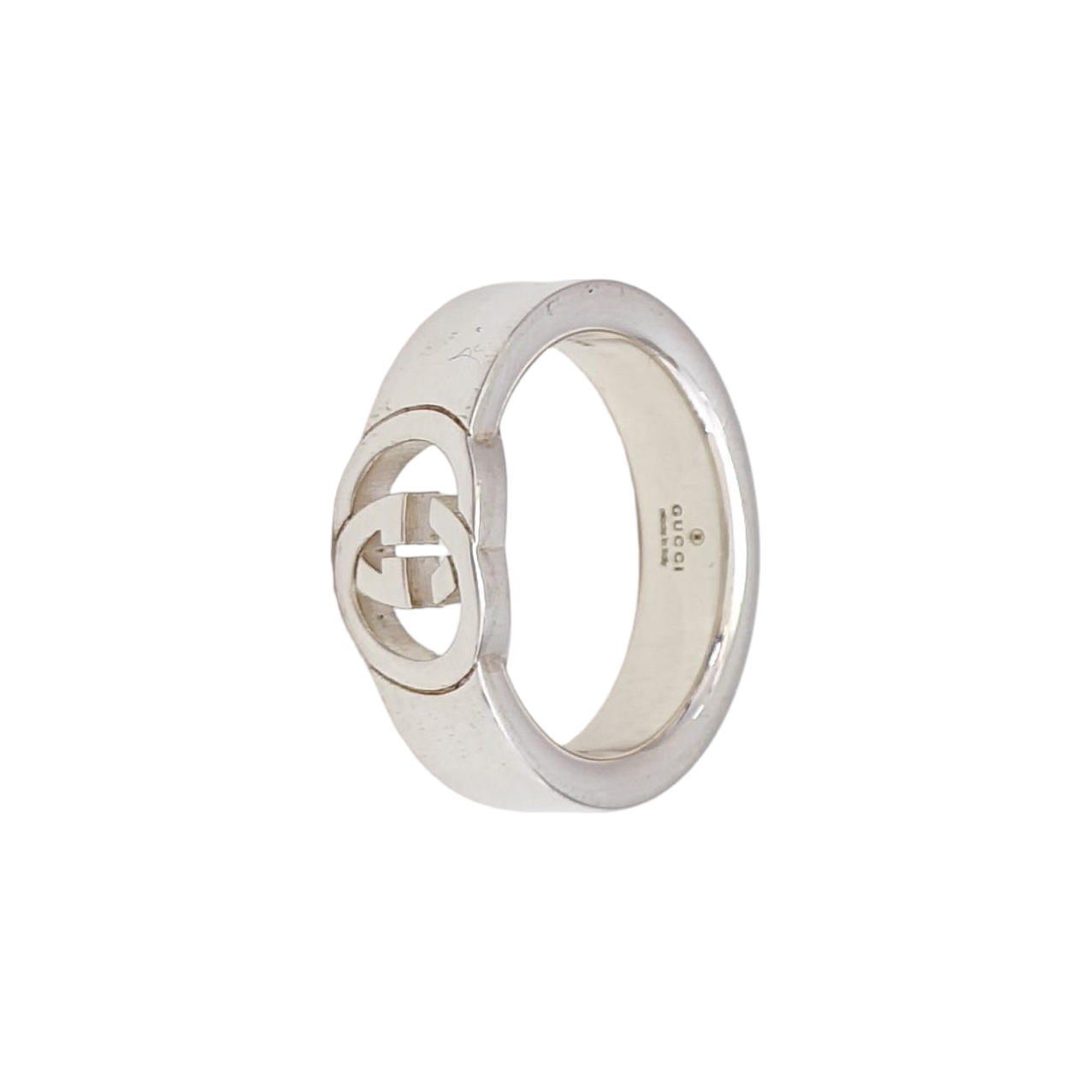 Interlocking G 925 Sterling Silver Ring HK 17