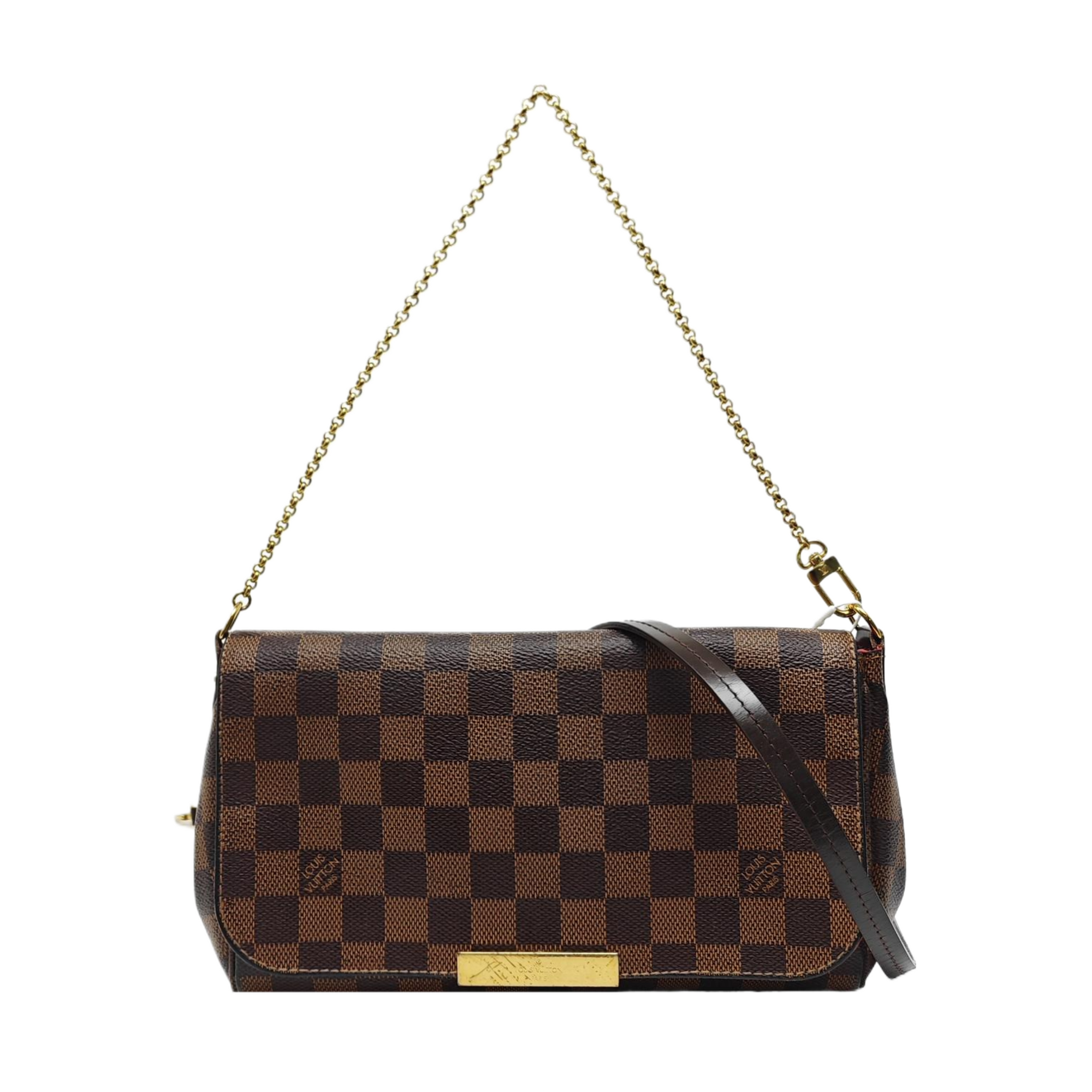 FAVORITE PM Damier Ebene Coated Canvas Brown