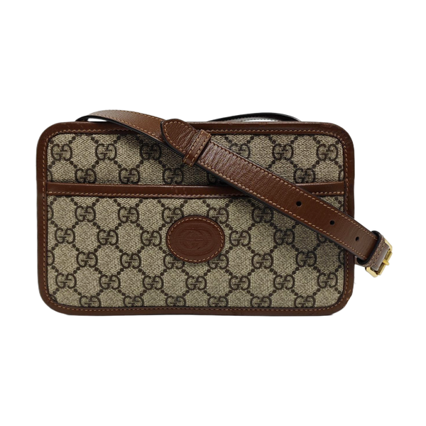 Bree Monogram Coated Canvas Beige