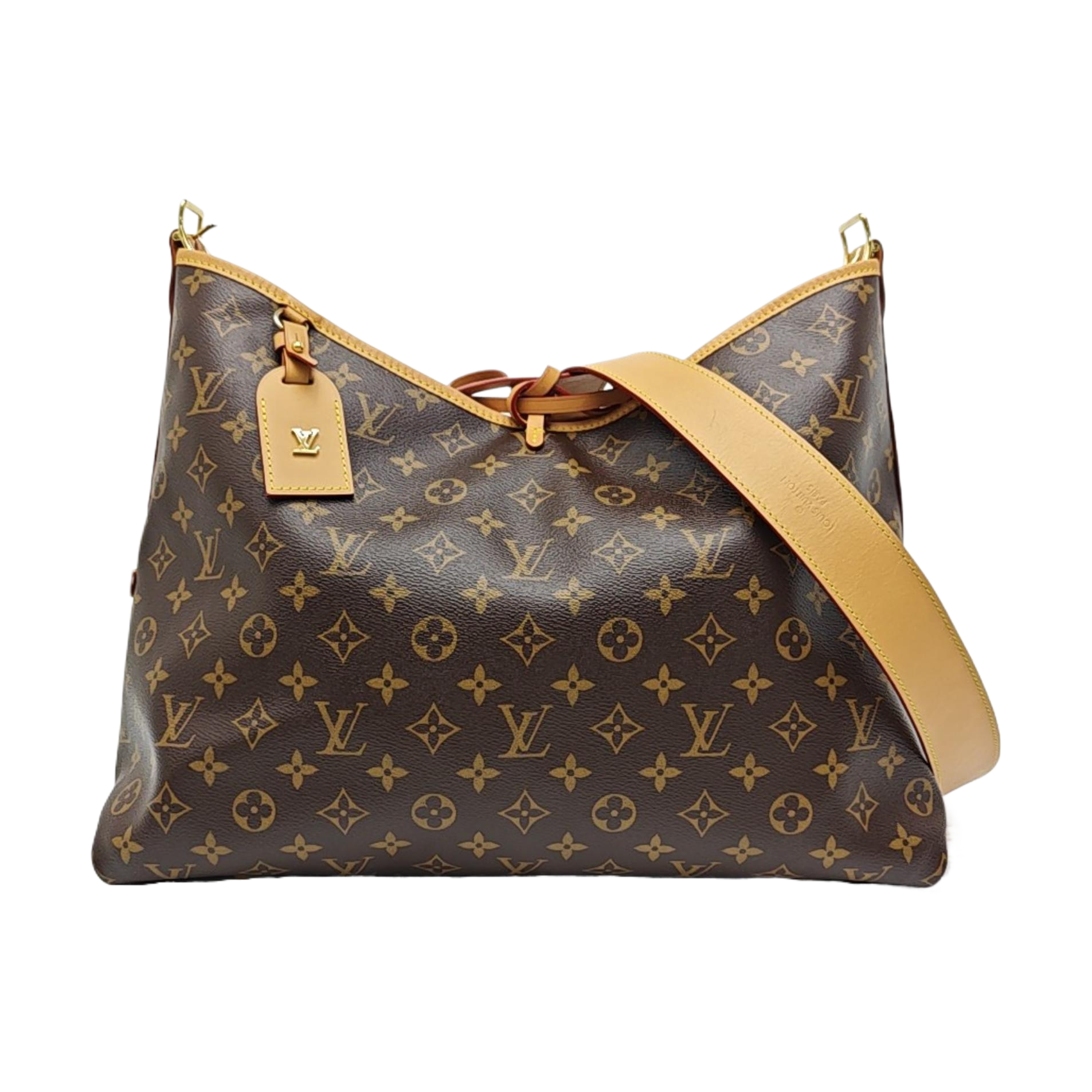 CARRYALL MM Monogram Coated Canvas Brown
