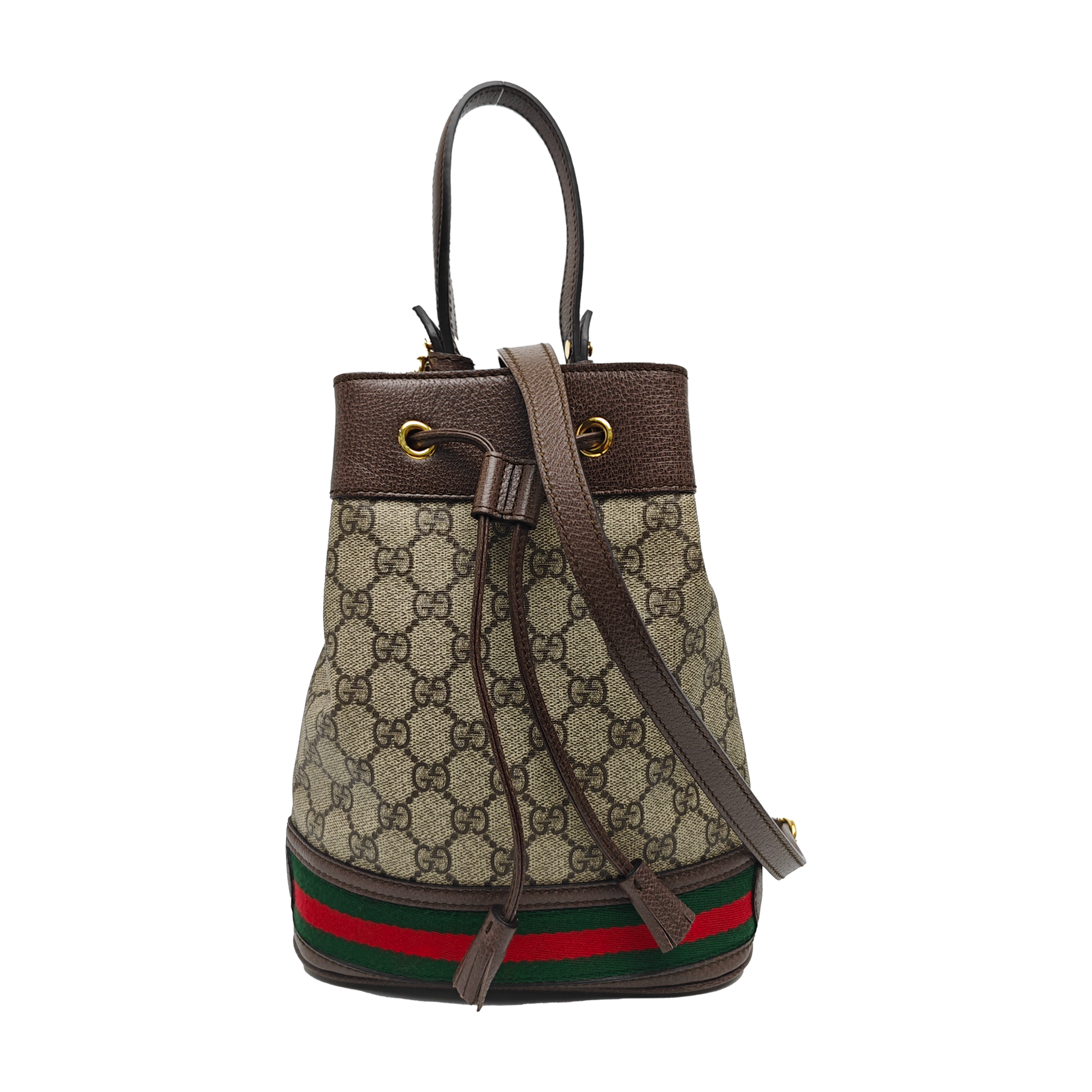 Ophidia Small Monogram Coated Canvas Beige