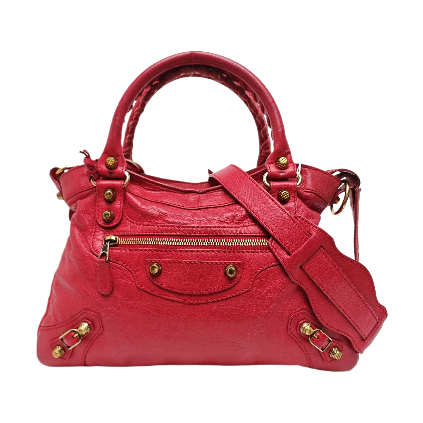 Classic City Small Lambskin Red