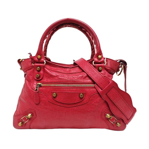 Classic City Small Lambskin Red