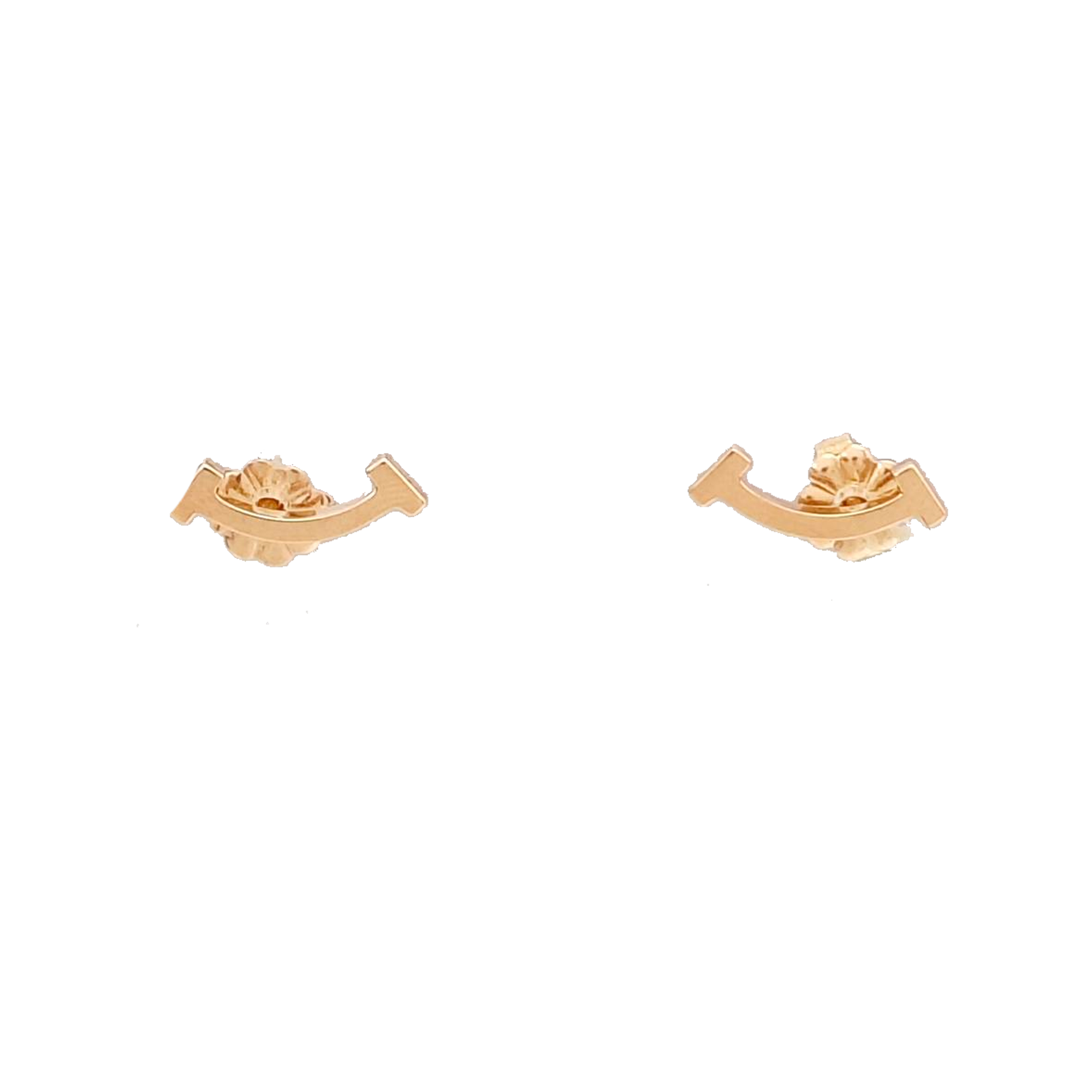 Tiffany T 18k Rose Gold Stud Earrings