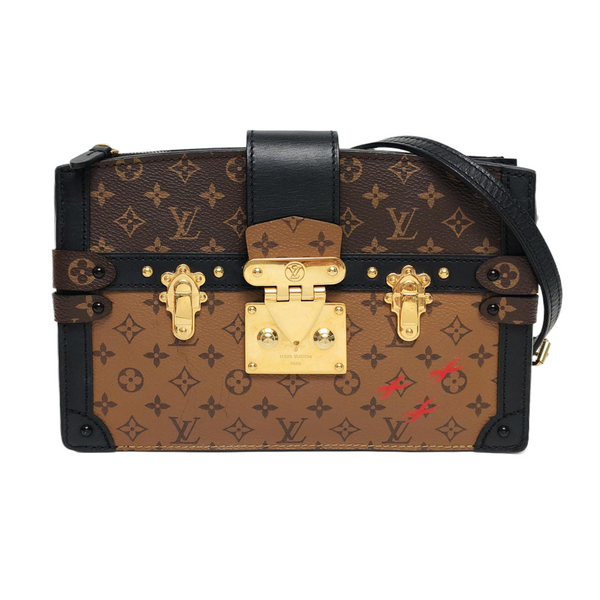 TRUNK Monogram Coated Canvas Brown