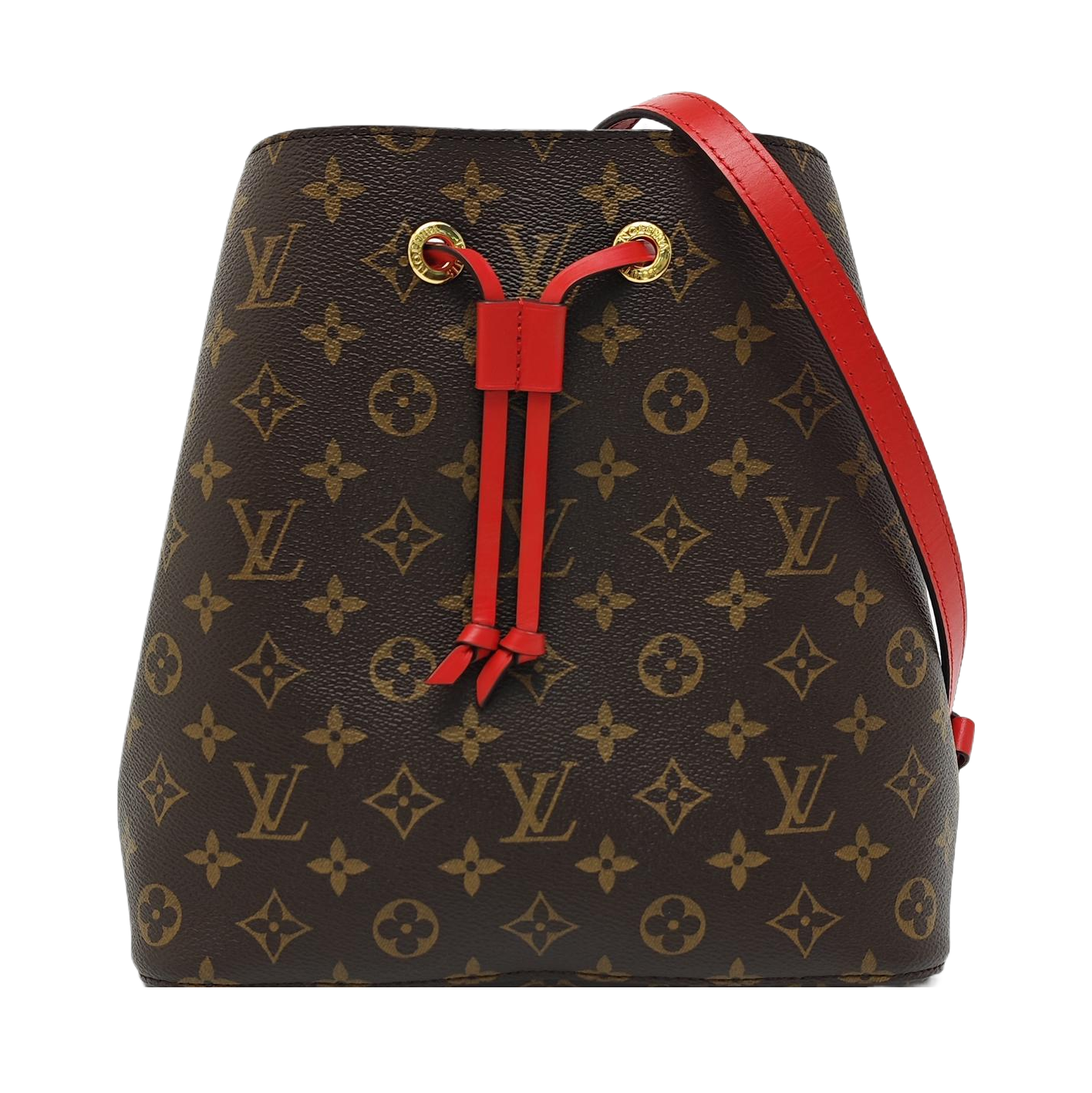 NÉONOÉ MM Monogram Coated Canvas Brown