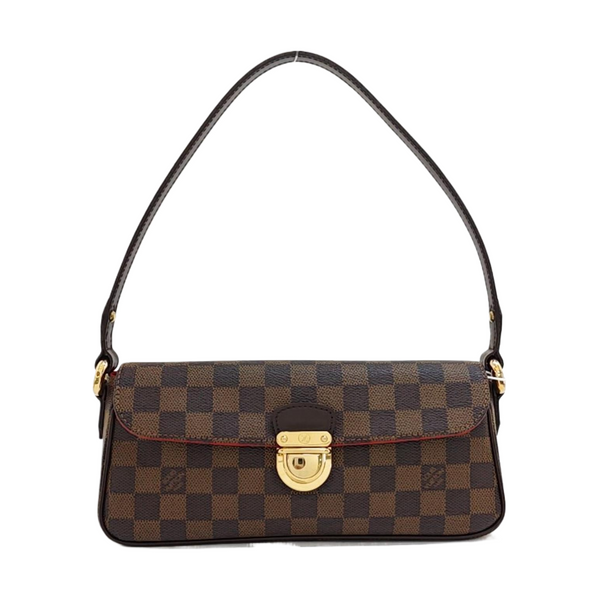 RAVELLO Damier Ebene Coated Canvas Brown