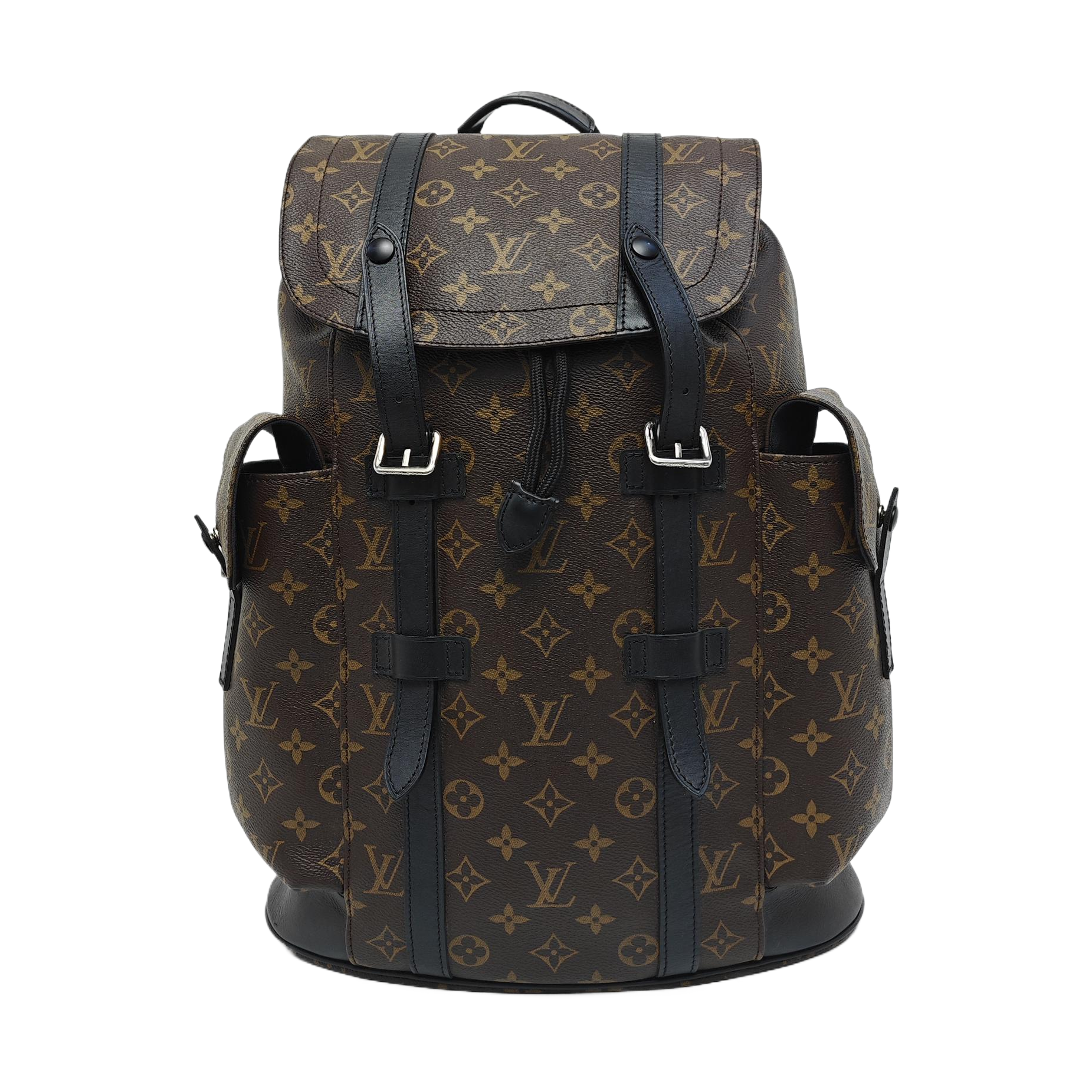 CHRISTOPHER PM Monogram Coated Canvas Brown