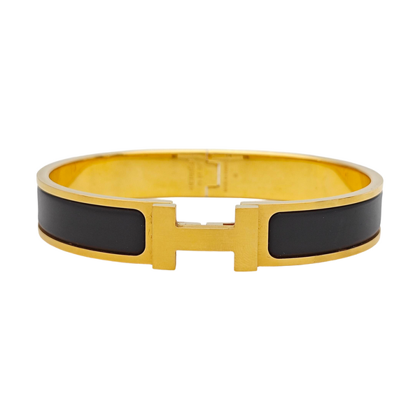 Clic Hh Metal Black Bangle