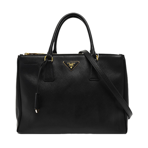 Galleria Medium Saffiano Calfskin Black