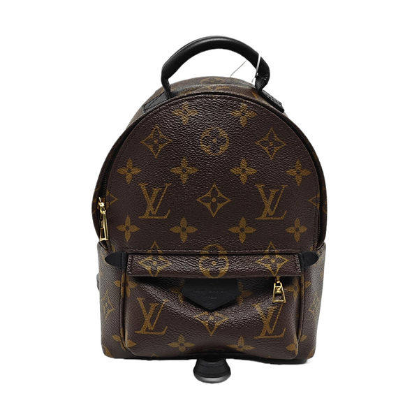 PALM SPRINGS Mini Monogram Coated Canvas Brown