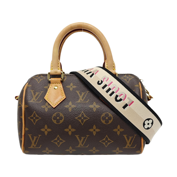 SPEEDY 20 Monogram Coated Canvas Brown