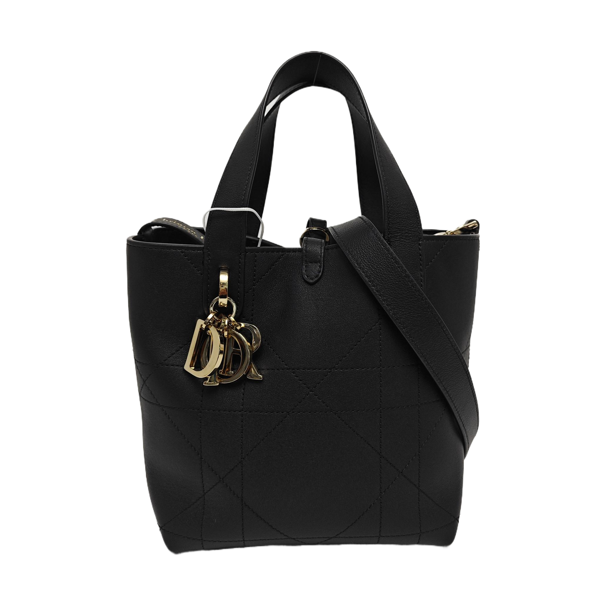 Toujours Small Cannage Calfskin Black