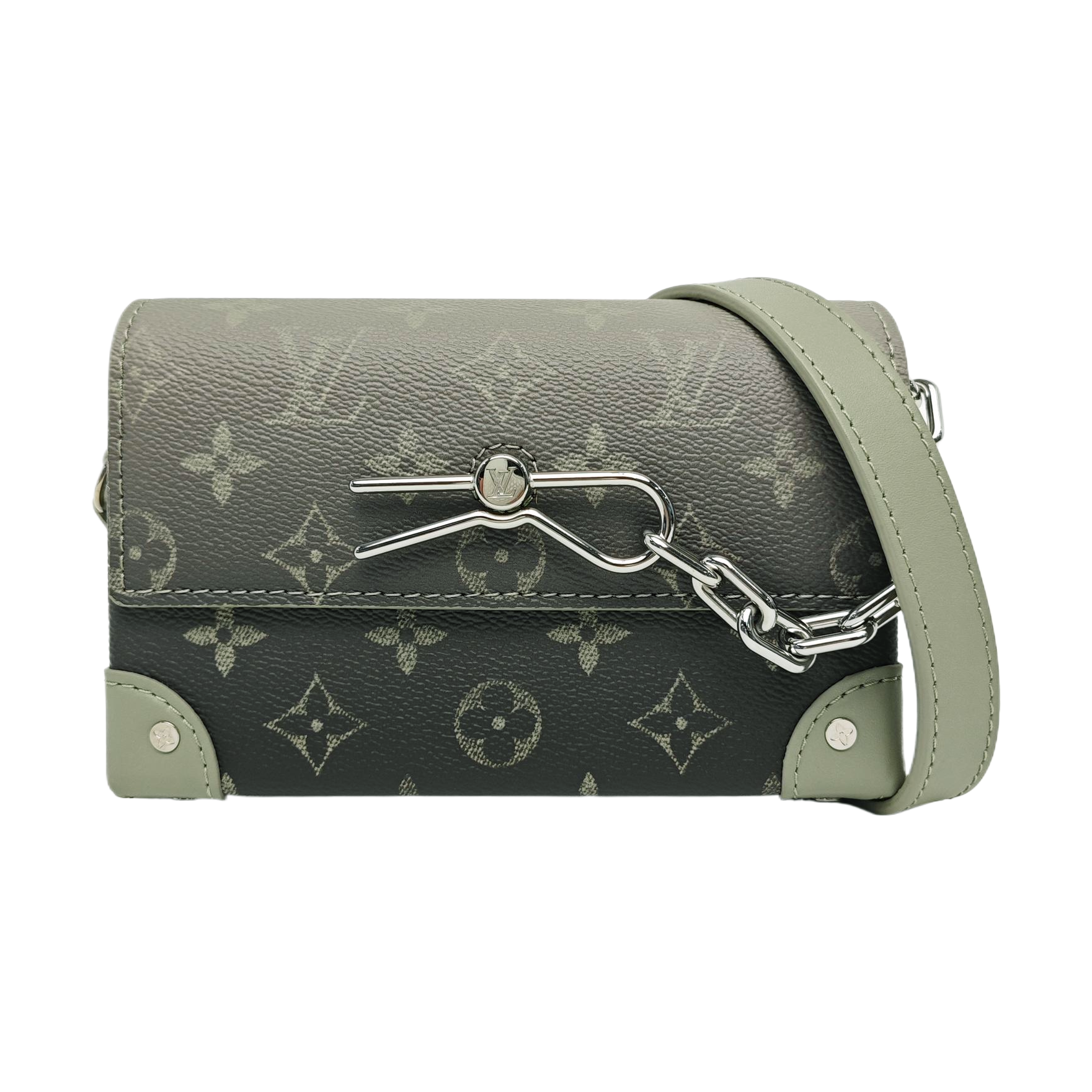 STEAMER Monogram Coated Canvas Green