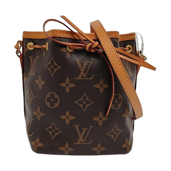 NÉONOÉ Nano Monogram Coated Canvas Brown