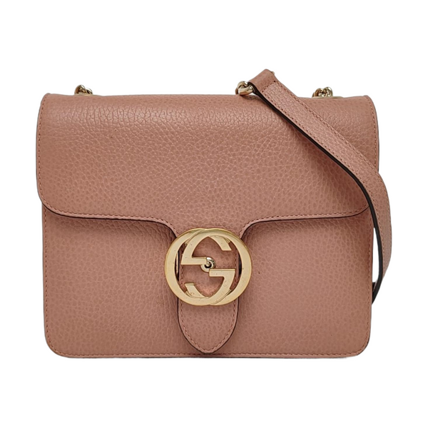 Interlocking G Small Calfskin Pink