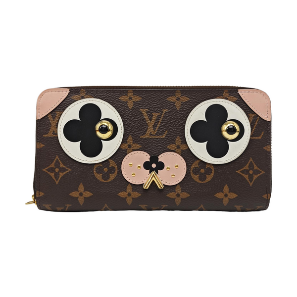 ZIPPY Monogram Coated Canvas Brown Wallet