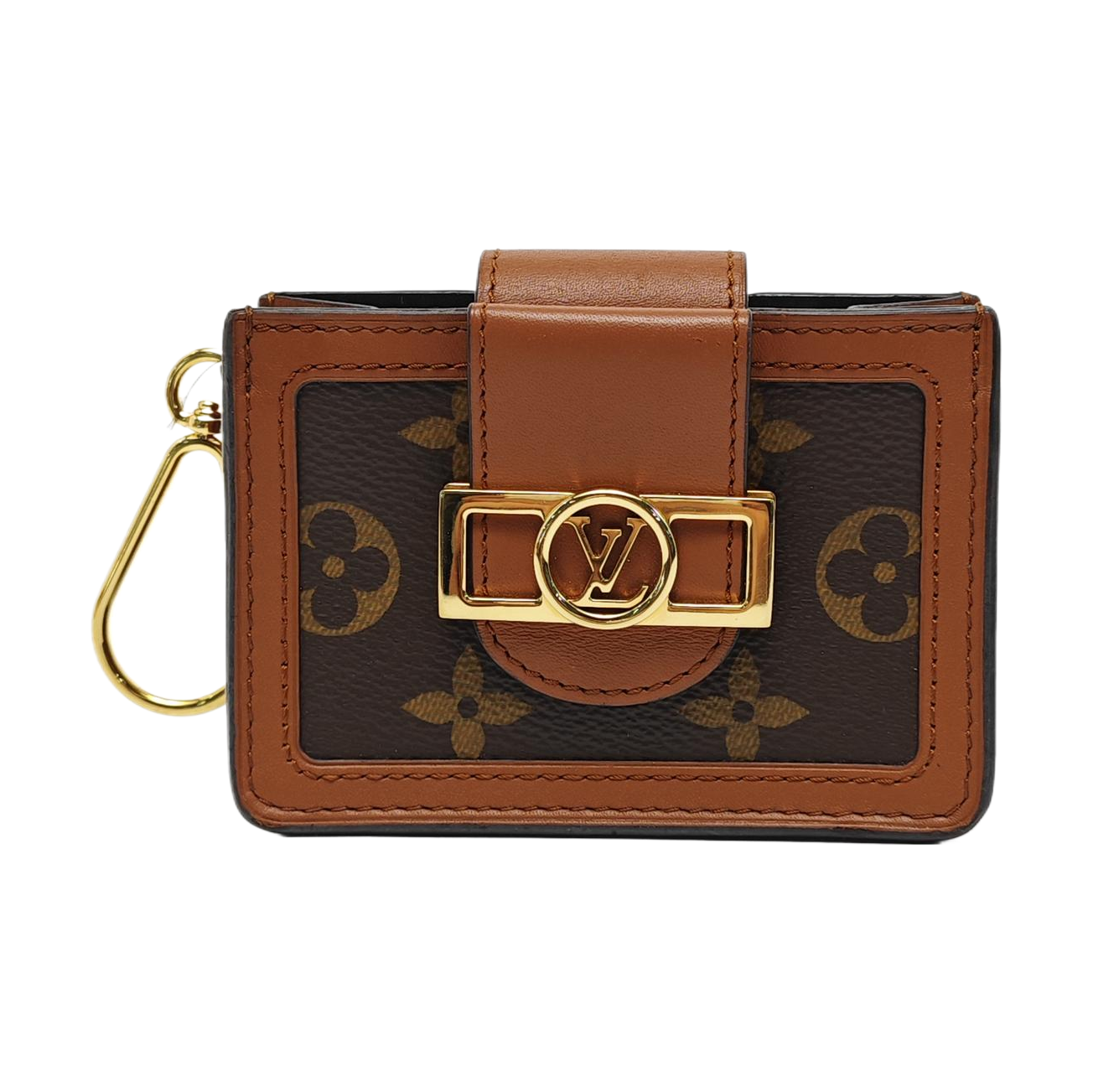 DAUPHINE Monogram Coated Canvas Brown Wallet