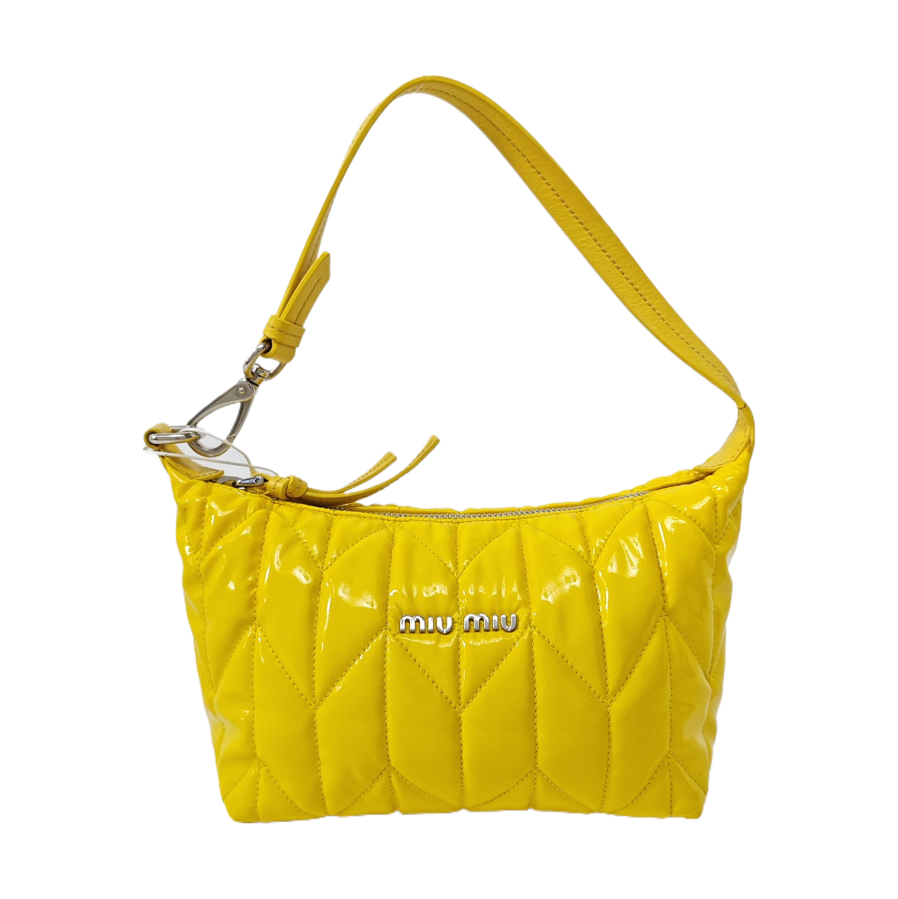Spirit Ciré Mini Quilted Patent Leather Yellow