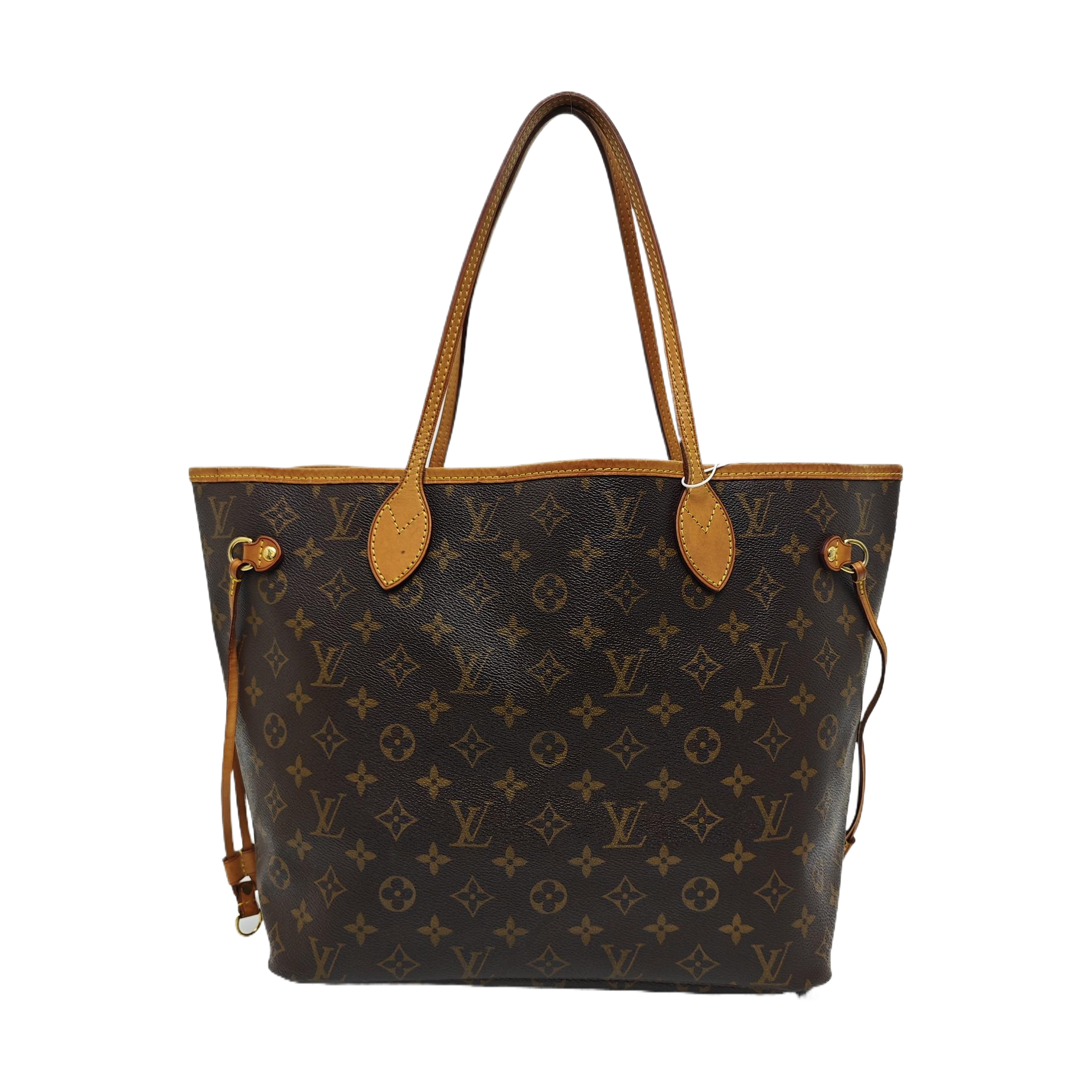 NEVERFULL MM Monogram Coated Canvas Brown