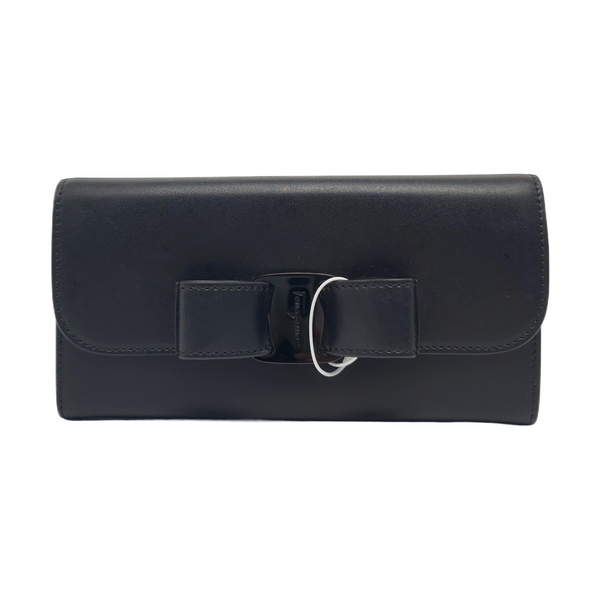 Vara Calfskin Black Wallet