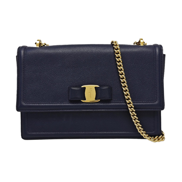 Ginny Medium Calfskin Blue