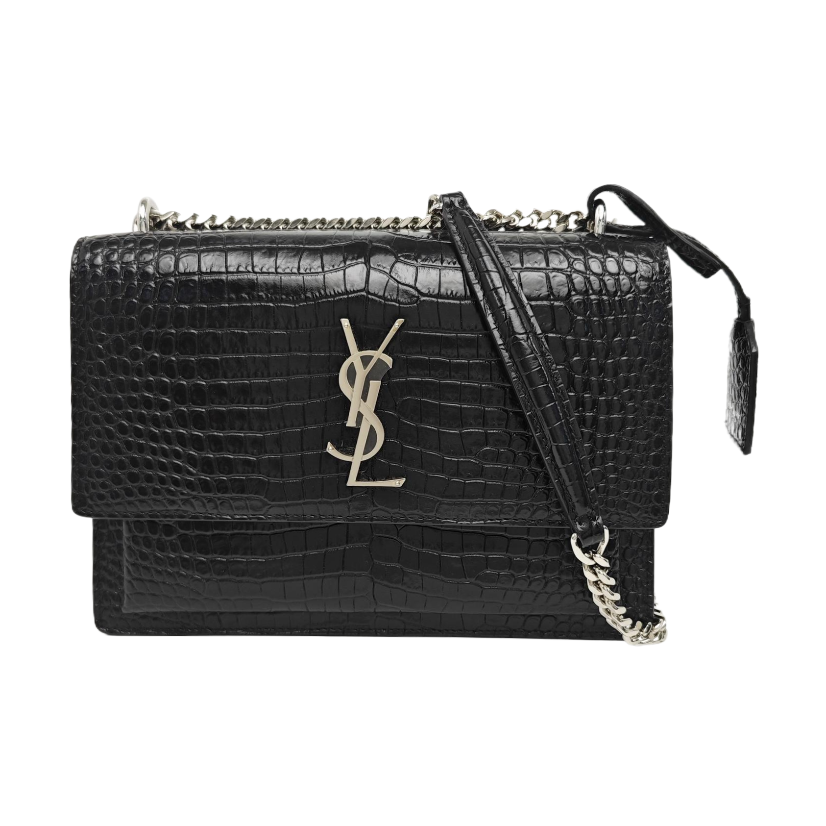 SUNSET Medium Calfskin Black