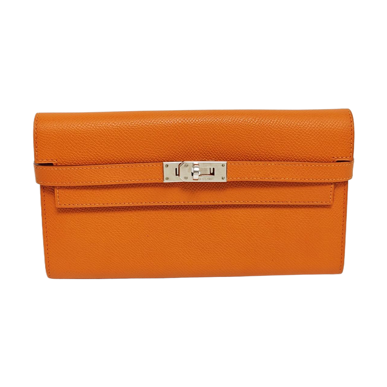 Kelly Epsom Orange Wallet