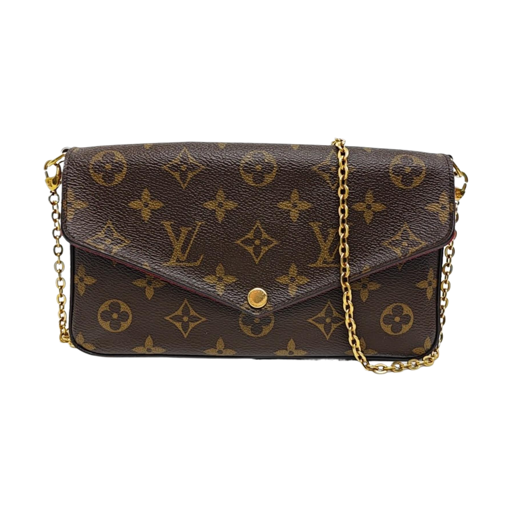 FÉLICIE Monogram Coated Canvas Brown