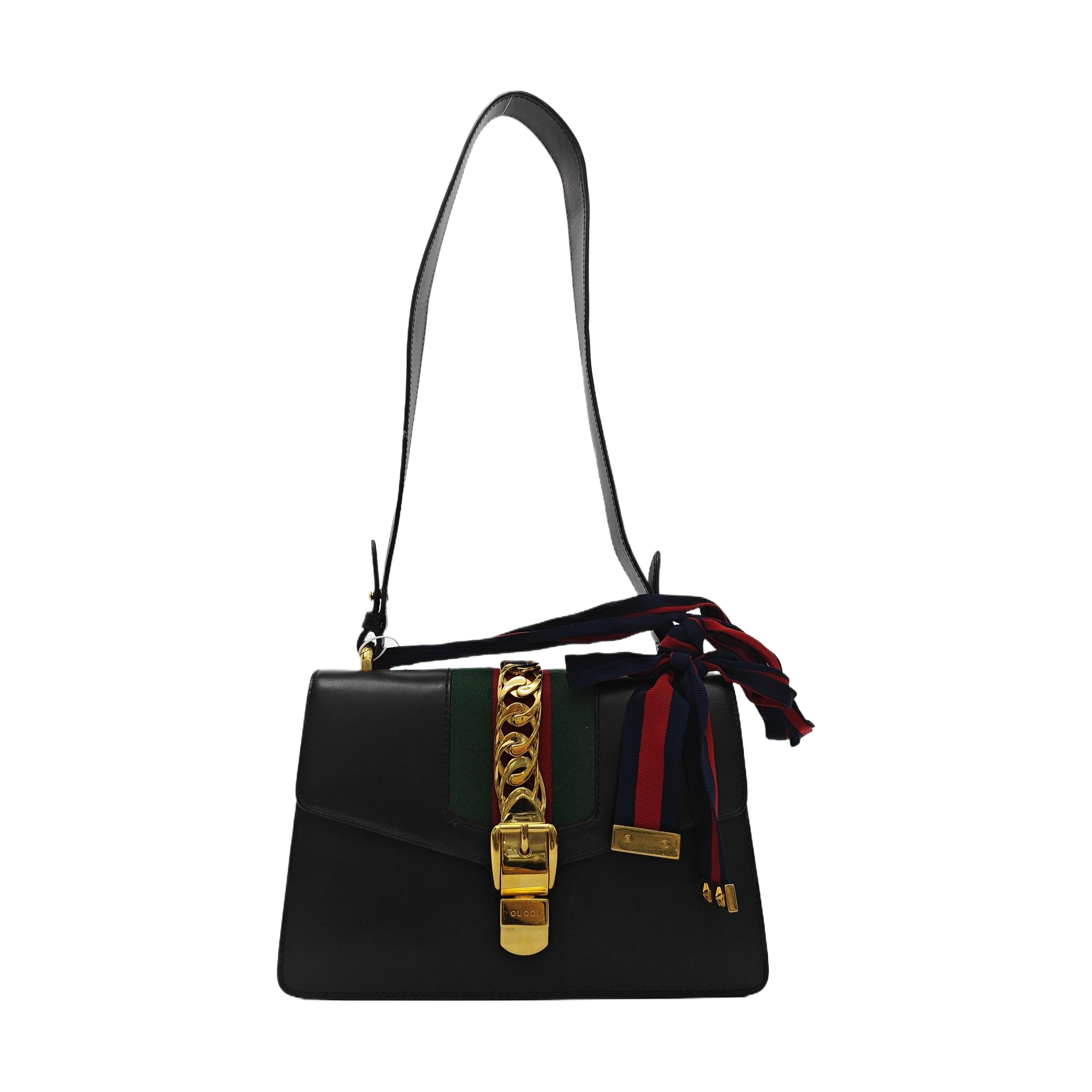Sylvie Small Calfskin Black