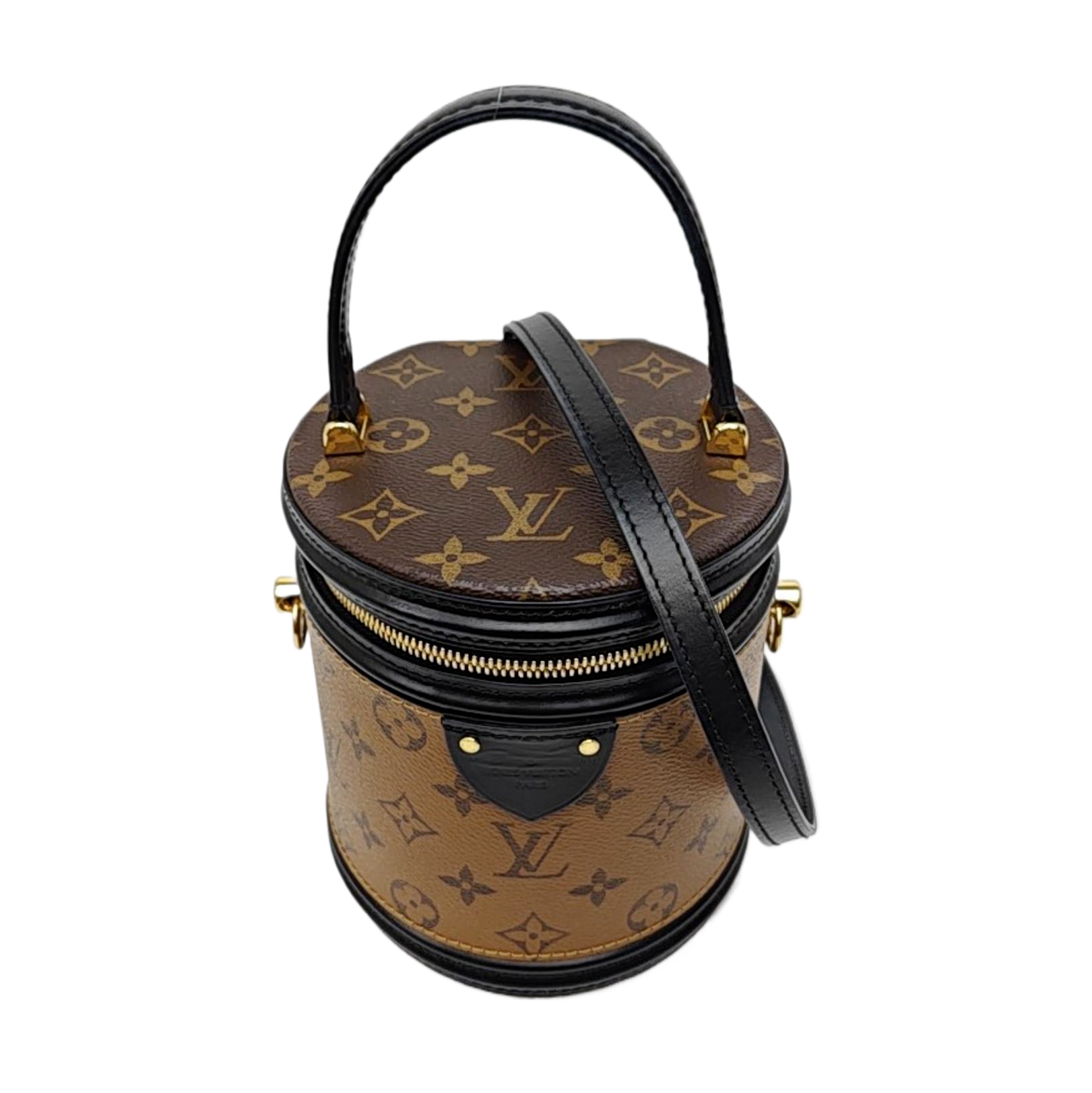 CANNES PM Monogram Coated Canvas Brown