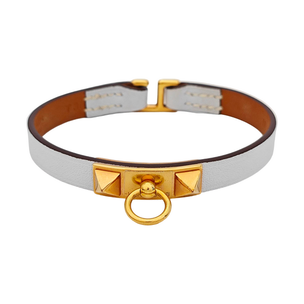 Rivale Leather Blue Bangle