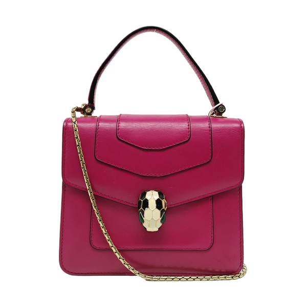 SERPENTI FOREVER Small Calfskin Red