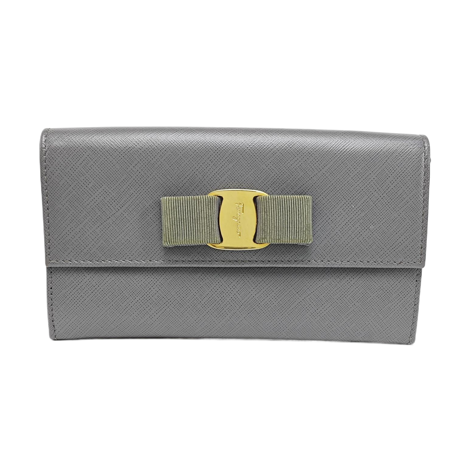 Ginny Calfskin Gray Wallet